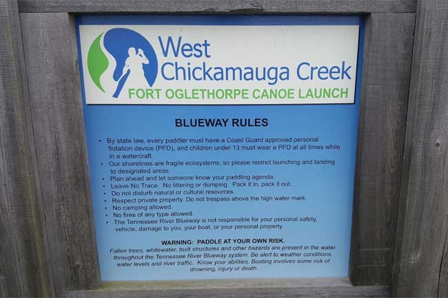 Fort Oglethorpe Canoe Launch